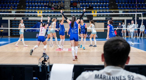 Les Mariannes 92 sur le parquet du palais des sports Marcel-Cerdan à Levallois-Perret