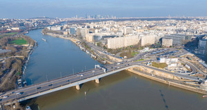 Le pont de Sèvres vu du ciel