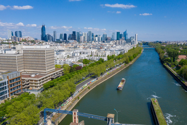 Les berges de Seine entre Suresnes et Puteaux